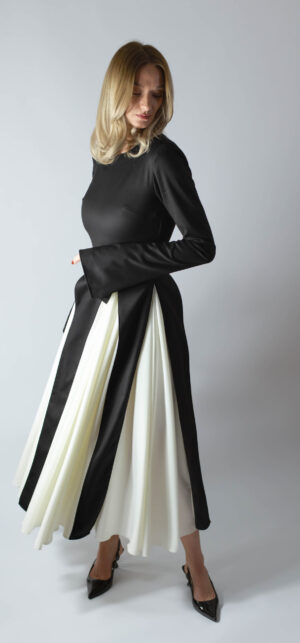 ROCHIE “FIRST EDITION” ALB-NEGRU CU MÂNECI LUNGI