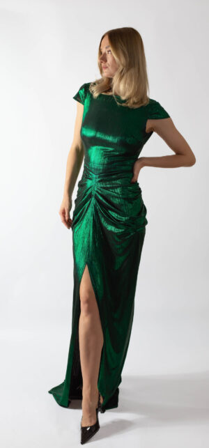 FIRST EDITION – ROCHIE ELEGANTĂ MAXI VERDE SMARALD