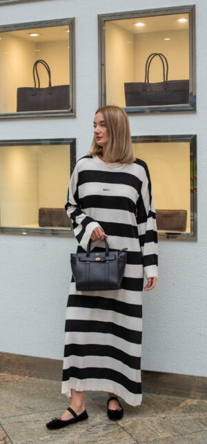 New Edition Striped Knit Maxi Dress